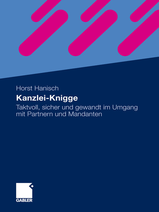 Title details for Kanzlei-Knigge by Horst Hanisch - Available